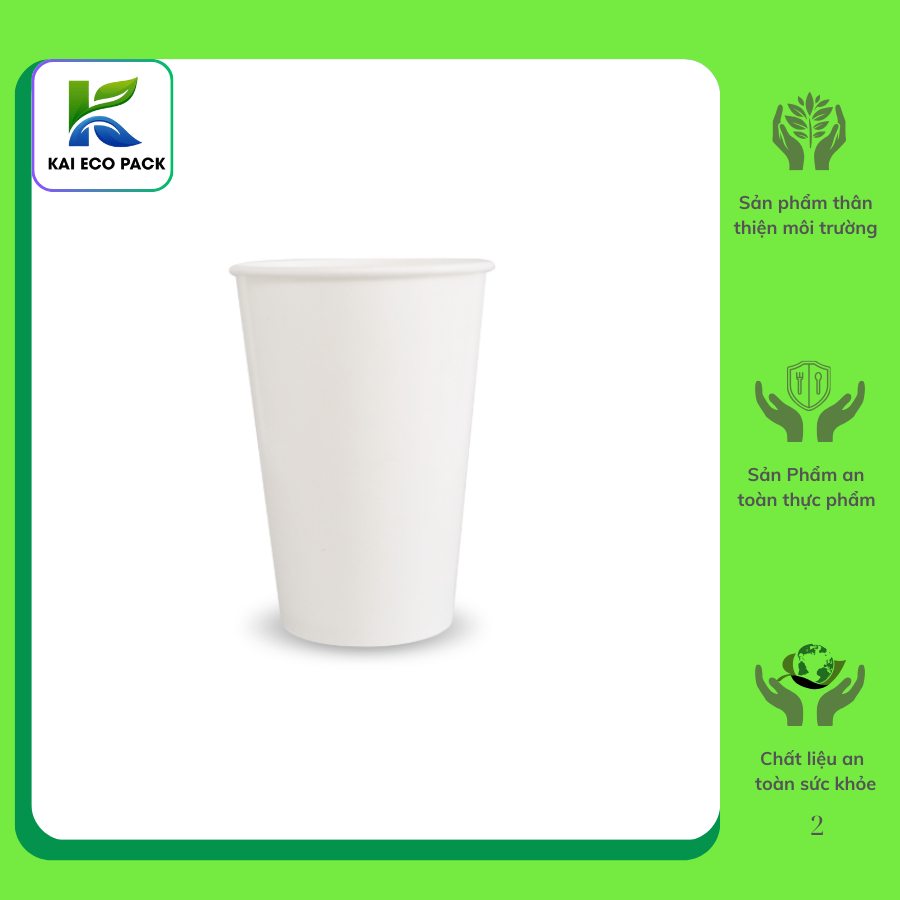 Ly giấy trắng 16oz - 480ml